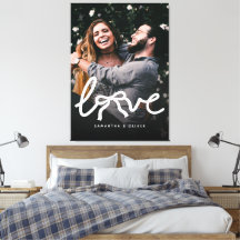 Modern Love Piltypsnitt Par Anpassad Foto