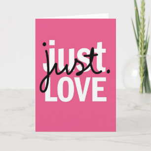 Modern Love Typografi Kort
