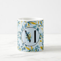 Modern Lövs Navy Blue Guld ’Brev M’