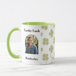 Modern Lucky Charm Muted Green Horseshoe Mugg