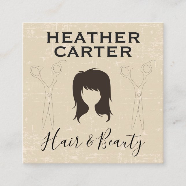 Modern luft och skönhet | Salon Tidsbeställning Kort (Framsida)