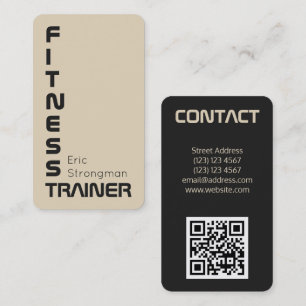 Modern lutningduo tonar med QR kodifierar Visitkort