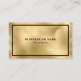 Modern Luxe Faux Gold Foil Metallic Affärskort Visitkort