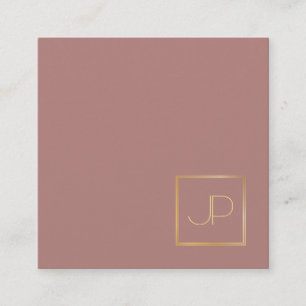 Modern luxe för Kreativ Design Guld Monogram Fyrkantigt Visitkort