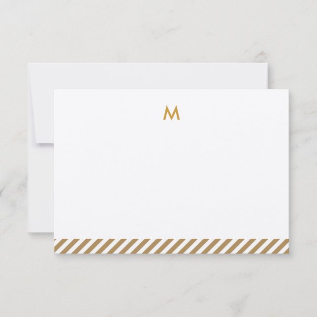 Modern Luxe personligMonogram Notecards Inbjudningar (Framsida)