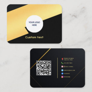 Modern Luxe-Telefonkort - Anpassningsbarnas Logoty Visitkort