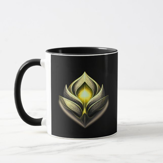 Modern Luxury Emblem | Clean Abstract Design Mugg (Vänster)