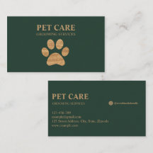 Modern Luxury Golden Tass Pet Grooming Service