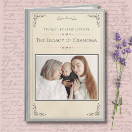 Modern Luxury Grandmother Storybook Mother's Day Kort