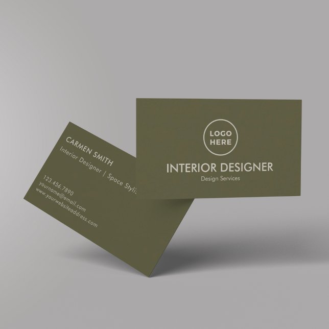 Modern Luxury Insida Designer Anpassningsbar Visitkort (Skapare uppladdad)
