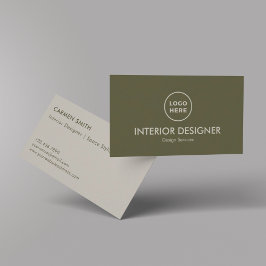 Modern Luxury Insida Designer Anpassningsbar Visitkort