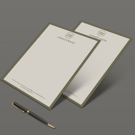 Modern Luxury Insida Designer Letterhead Brevhuvud