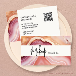 Modern Luxury Makeup Artist Visitkort