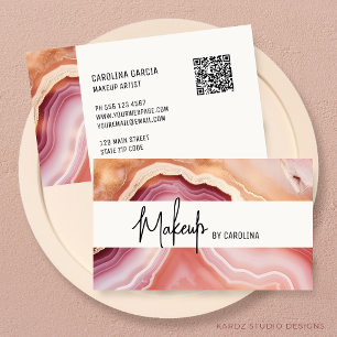 Modern Luxury Makeup Artist Visitkort