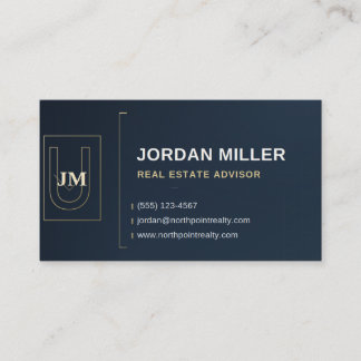 Modern Luxury Real Estate Business Card Template Visitkort