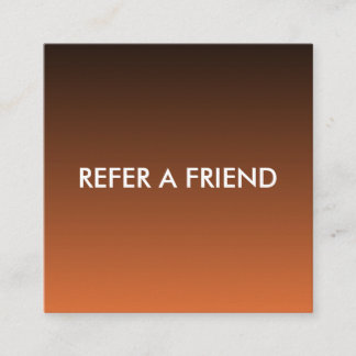 Modern Luxury Refer a Friend Card for Salon & Spa Rabattkort