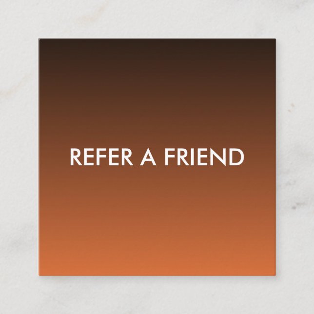 Modern Luxury Refer a Friend Card for Salon & Spa Rabattkort (Framsida)