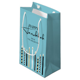 Modern Lycklig Hanukkah Candles Helgdag Gift Bag