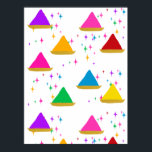 Modern Lycklig Holi Hindu Festival Färg Design Poster<br><div class="desc">Fira Holi Hindu-festivalen i färg med denna färgstarka ljusa och lycklig-design. Modern,  trendig abstrakt holi-festival för estetisk illustration av presentfigursättning och bordsartiklar för party. Hindu lycklig Holi-festivalen,  modern mönster-design. Sprinkle dig själv i färg!</div>