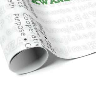 Modern lycklig Kwanzaa grönt Presentpapper