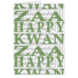Modern Lycklig Kwanzaa Hälsningskort