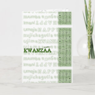 Modern Lycklig Kwanzaa Helgkort