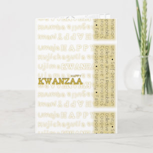 Modern Lycklig Kwanzaa Helgkort