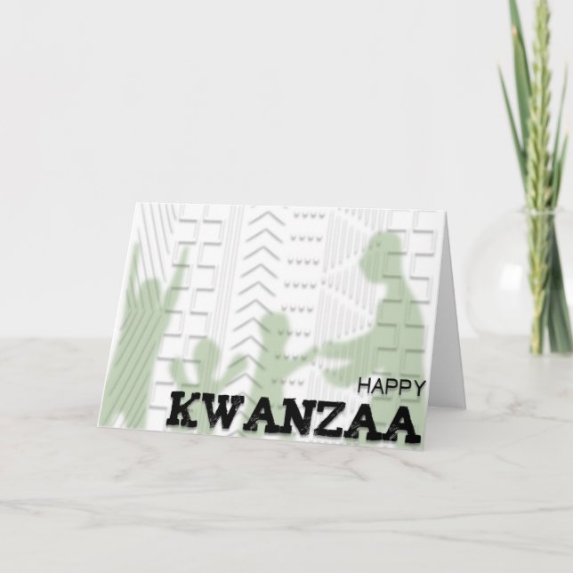 Modern Lycklig Kwanzaa Helgkort (Framsida)