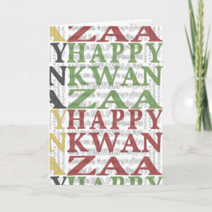 Modern Lycklig Kwanzaa Helgkort