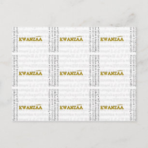 Modern Lycklig Kwanzaa Vykort