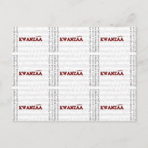 Modern Lycklig Kwanzaa Vykort