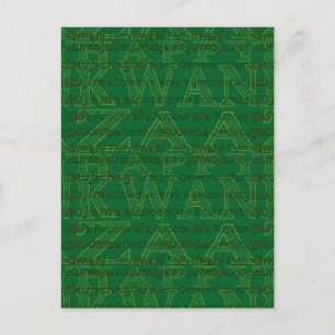 Modern Lycklig Kwanzaa Vykort