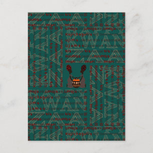 Modern Lycklig Kwanzaa Vykort