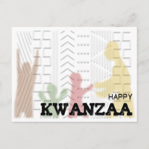 Modern Lycklig Kwanzaa Vykort