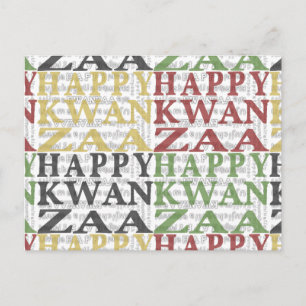 Modern Lycklig Kwanzaa Vykort