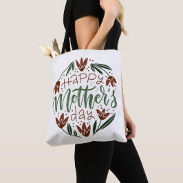 Modern Lycklig Mors dag Tote Bag Tygkasse