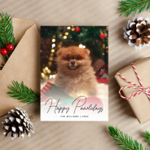Modern Lycklig Pawlidays Hund Pet Photo