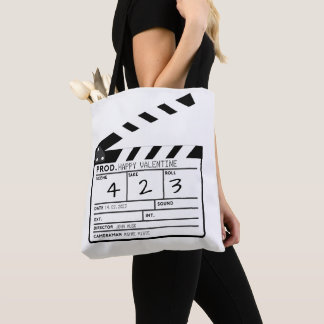 Modern Lycklig Valentine Movie Clapperboard Tygkasse