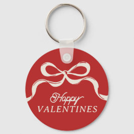 Modern LYCKLIG VALENTINES Bows Trendig Red Nyckelring