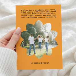 Modern lyckligt nytt år Foto Collage Kort | Elegan