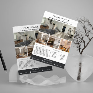 Modern Lyx Fastighetsvisning Mall Reklamblad