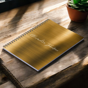 Modern lyx i Eleganten Gold Foil Anteckningsbok