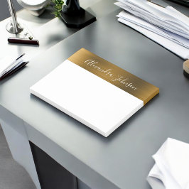 Modern lyx i Eleganten Gold Foil Post-it Block
