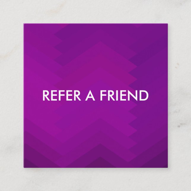 Modern Lyx Referred Friend-kort för Salong & Spa Rabattkort (Framsida)