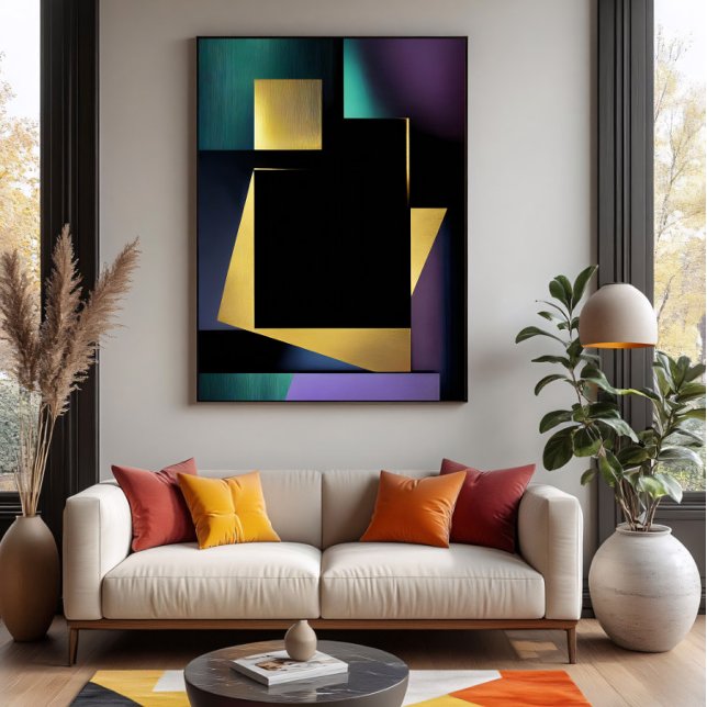 Modern Lyxig Geometrisk Komposition Poster (Skapare uppladdad)