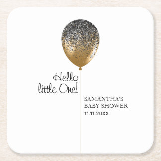 Modern Lyxig Guld Ballong Underlägg Papper Kvadrat
