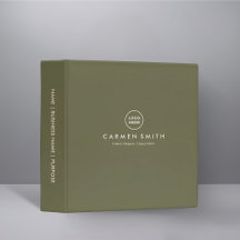 Modern lyxig mapp för inredningsdesigners med eget