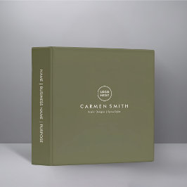 Modern lyxig mapp för inredningsdesigners med eget