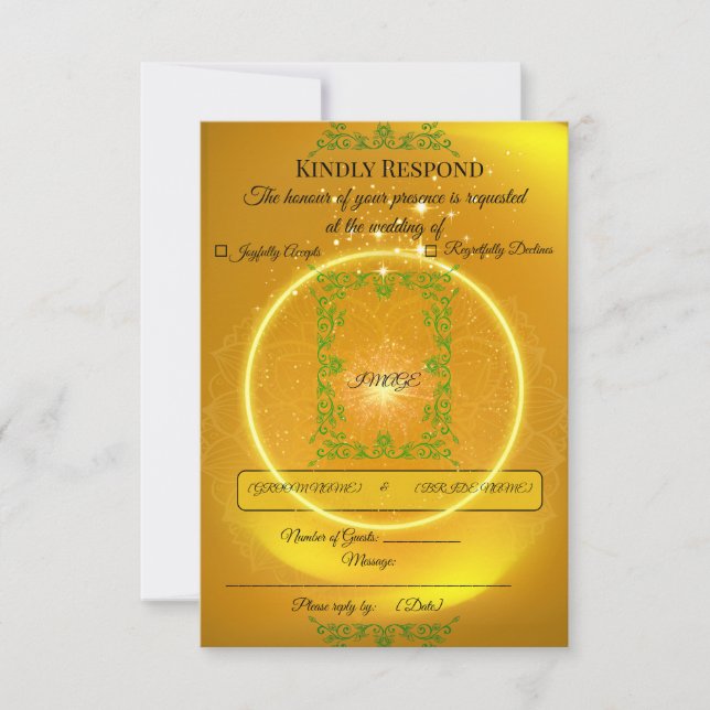 | Modern Lyxig Svarskort OSA Kort (Framsida)