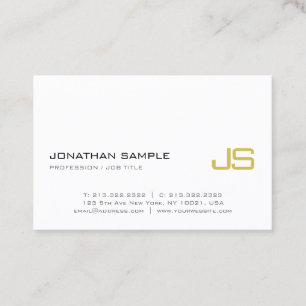 Modern lyxig trendig för elegant guld- visitkort